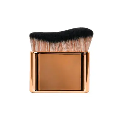 Double-Ended Blush Brush with Bamboo Handle and Large Soft-Bristle Powder Brush - 10