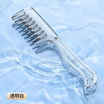 Scalp massage comb with crystal liquid guide for hair growth - 7