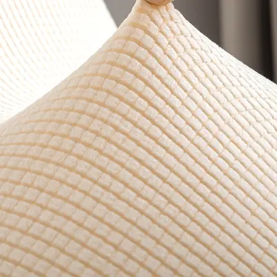 Amazon Kalın Mısır Kadifesi Eames Kabuk Sandalye Kılıfı Toz Geçirmez Aşınmaya Dayanıklı Granül Polar Kavisli Kulüp Sandalye Kılıfı - 4