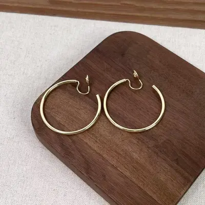 Ohrclips ohne Ohrlöcher Luxus-Spiraldesign elegant - 11