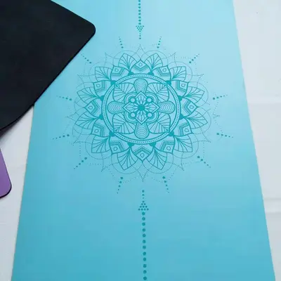 Kaymaz PU Deri Doğal Kauçuk Yoga Dirsek Pedi, Küçük Kare Yoga Minderi - 5