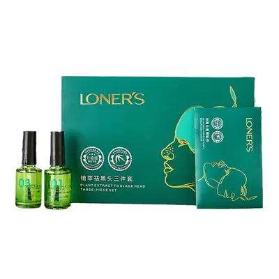 Oudie Quan Mitesser-Entfernungs-Set mit Nasenstreifen und Reinigungs-Serum