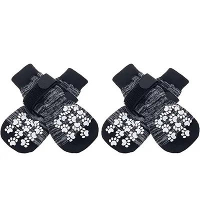 Non-Slip Indoor Socks for Medium and Large Dogs - 12