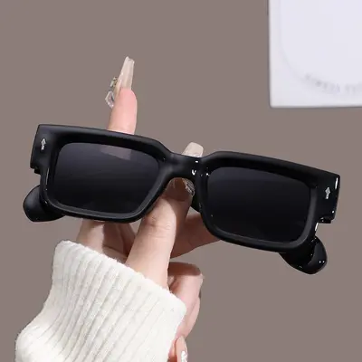 Unisex Arrow Stud Sunglasses with UV400 Protection - 3