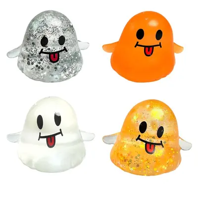 Cross-border Halloween Ghost Malt Candy Squishy Toy Slow Rebound Stress Relief Squeeze Toy Foreign Trade Prank Toy