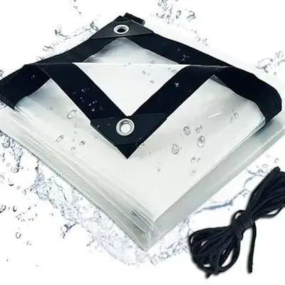 Transparent PE Tarpaulin, Waterproof, Tear-Resistant, Dustproof