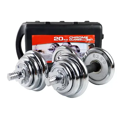 Masif dökme demir elektrokaplama dambıl seti erkek ev spor fitness dambıl hediye kutusu halter ayarlanabilir dambıl - 6