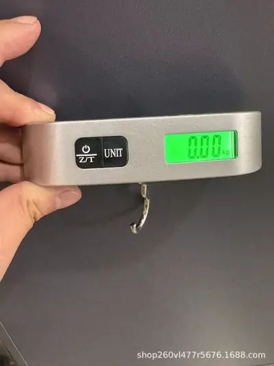 Almanya yüksek hassasiyetli taşınabilir elektronik terazi ev tipi mini hassas askılı tartı bavul gram terazi balık tartısı kargo - 7