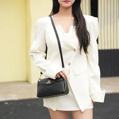 Hengli Factory Ladies Genuine Leather Texture Crossbody Mini Bag Single Shoulder Shopping Coin Phone Bag Small Wallet Soft Leather