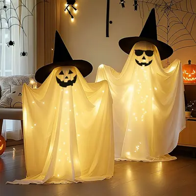 Halloween Glowing Ghost Decoration Lights for Yard