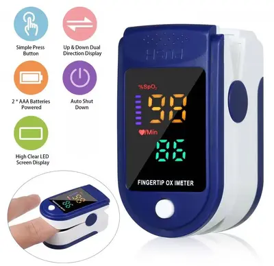 LK87 Klips Tipi Nabız ve SpO2 Parmak Pulse Oksimetre, Siyah - 9
