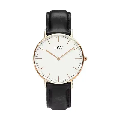 Couple quartz watch, steel band, DW style - 8