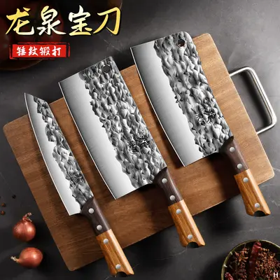 Longquan mutfak bıçağı seti, dövme, profesyonel - 2