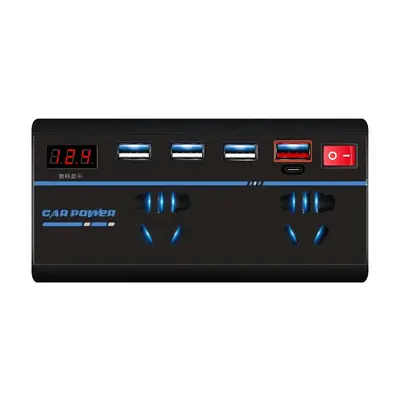 Car Inverter 12V/24V to 110V/220V with Type-C Fast Charging - 4