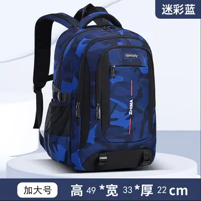Backpack 3-piece Set, Middle and High School Students, Large Capacity - 7