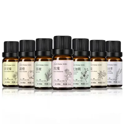 Pure Single Essential Oils Sandalwood, Tea Tree, Lavender, Lemon, Rose - 6