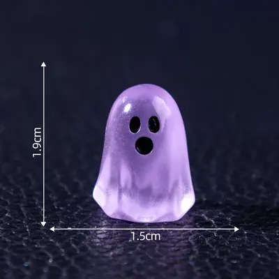 Leuchtendes kleines Geister-Halloween-Mini-Dekoobjekt für DIY-Dekorationszubehör