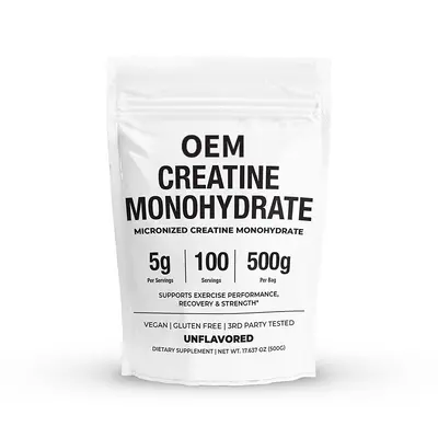 OEM跨境TK亚马逊肌酸粉CREATINEMONOHYDRATE肌酸补充剂贴牌代加工