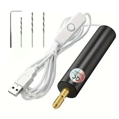 Çok Amaçlı Elektrik Taş Parlatma Makinesi Mini Zımpara Makinesi Bal Mumu Cilalama Jade Oyma Aracı DIY Tırnak Kazıyıcı Küçük Elektrikli Matkap Tam Set - 7