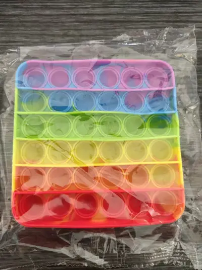 Rainbow Pop-It Fidget Toy for Kids, Stress Relief and Educational - 6