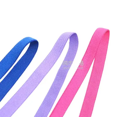 Farbiges Plüsch-Gummiband, Nylon-Flachelastik - 6