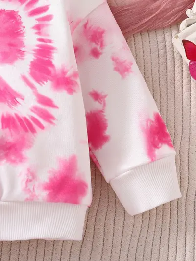 Babyset 2026 zweiteilig, Sweatshirt mit Schleife und Bündchenhose