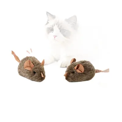 Plush Squeaking Mouse Cat Toy with Motion Sensor and Sound - 5