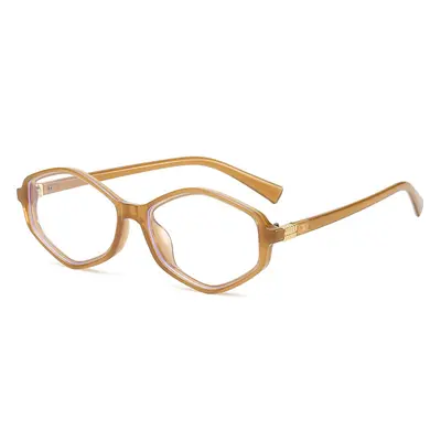 New Square Frame Style M Plain Lens 9010 Anti-Blue Light Plain Frame Glasses, Trendy and Versatile, Can Be Fitted with Prescription Lenses for Myopia