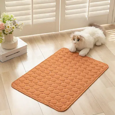 防滑猫垫四季通用小狗猫咪凉席睡觉隔尿垫宠物通用纯色防潮宠物垫 - 10