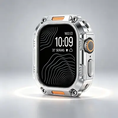 Zinc Alloy Case Conversion for Apple Watch Ultra 4, Black Gold - 8