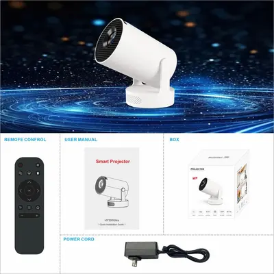 Cross-border HY300Ultra Projeksiyon Cihazı 1080P HD 4K Akıllı Ev Taşınabilir Mini HY300 Projektör - 8