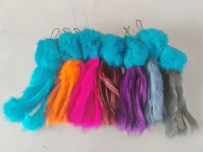 Real Rabbit Fur Octopus Cat Toy - 10