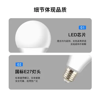Üretici toptan LED ampul plastik sarılı alüminyum A ampul LED ampul sıcak sarı beyaz ışık yüksek parlaklık vidalı E27