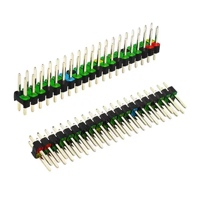 Raspberry Pi GPIO Pin Header 2x20P, 2,54 mm Aralıklı, Altın Kaplama