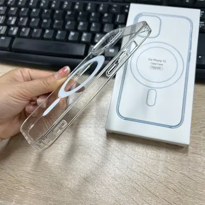iPhone magnetic transparent case, compatible iPhone 14-18 Pro Max