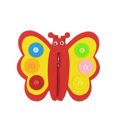 Kindergarten DIY Non-Woven Educational Toy, Zipper and Button Teaching Aids - 6