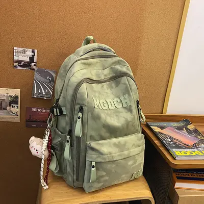 Rucksack neue große Kapazität einfach urban vielseitig Mittelschüler Männer und Frauen gleiches Design Schulrucksack einfarbig komfortabler Rucksack - 10