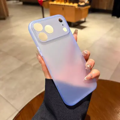 iPhone 18 Pro Max için ultra ince mat silikon kılıf - 8