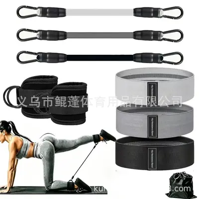 健身脚踝扣练腿练臀部训练器脚环绑腿绑带龙门架脚踝脚扣训练器 - 11