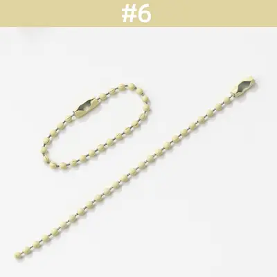 Bunte Perlenkette, Bonbonfarben, 2,4 mm, DIY-Schmuckzubehör - 12