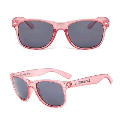 Colorful Transparent Frame Promotional Sunglasses with Custom Logo