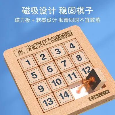 Three Kingdoms Number Huarong Dao Logic Puzzle, Children's Sliding Level-Unlock Toy - 6