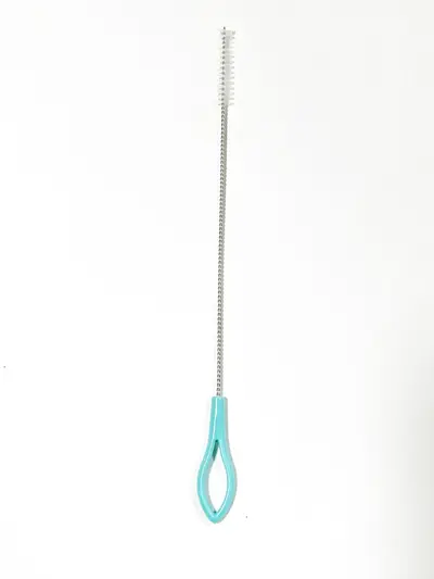 Edelstahl-Strohhalmbürste mit Nylon-Flaschenbürste - 7