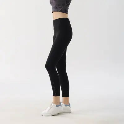 Yoga pantolonu kırpılmış pantolon naylon çift taraflı fırçalanmış bel çok cepli tayt çıplak hissi veren bisiklet gece koşusu çabuk kuruyan pantolon