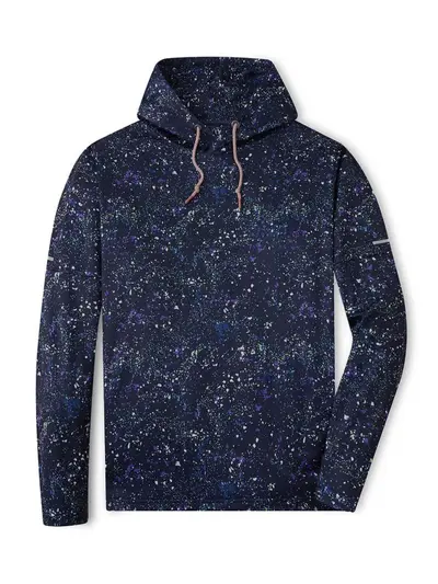 Casual Style Colorful Dot Hooded Sweatshirt Autumn Winter Fashionable Stylish White Pocket Loose Slimming Top