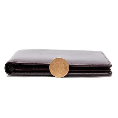 Marant Men's Short Wallet, First-Layer Cowhide Leather, Bi-Fold, Anti-Magnetic - 4