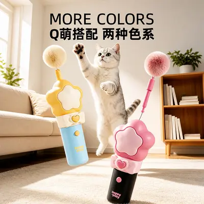 逗猫电动猫玩具逗猫神器电动逗猫器一件弹射消耗体力玩具猫用品