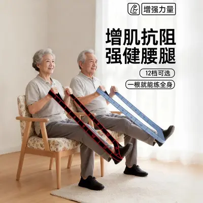Digital Resistance Band, Elastic Leg Stretch Band for Thigh Strength Training