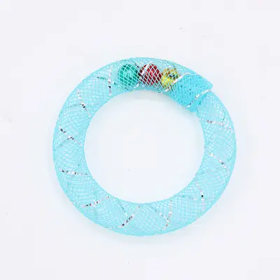 Donut Squeaky Cat Toy, Self-Play Interactive Cat Toy - 7