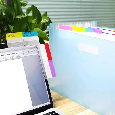 Grenzüberschreitende farbige Indexhaftnotizen, transparente Haftnotizen, wasserfeste beschreibbare halbtransparente Notizzettel, stark haftende Markierungsaufkleber